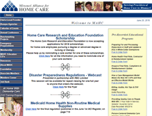 Tablet Screenshot of homecaremissouri.org